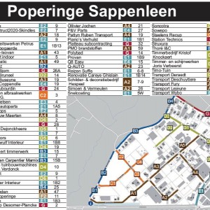 zones en namen bedrijventerrein